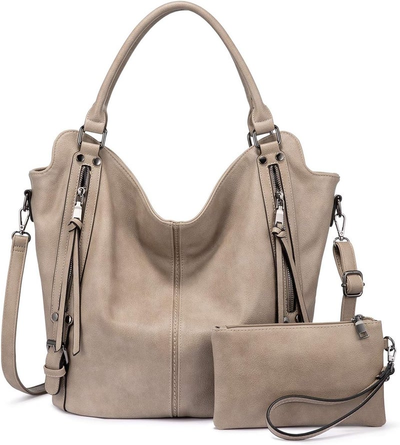 Realer Tote Bag for Women PU Leather Shoulder Bags Fashion Hobo Bags Large Purse and Handbags with Adjustable Shoulder Strap - Image 1